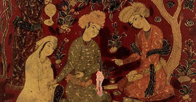 Ibn Sina examining a patient, medieval illumination